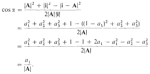 Angle Between Two Vectors