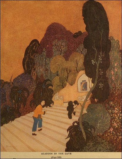 Aladdin in the cave